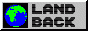 LAND BACK in chunky letters next to a brightly colored globe icon